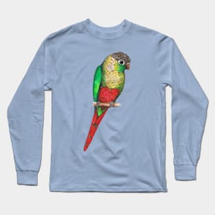 Conure with a heart on its belly Long Sleeve T-Shirt